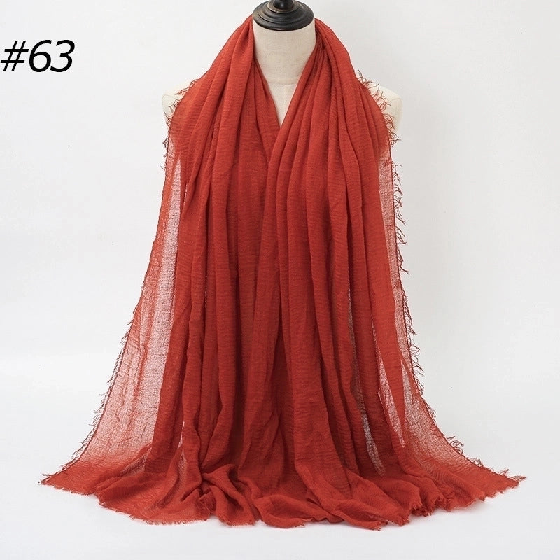 20 Pieces Fashion Solid Color Cotton Pashmina Scarves