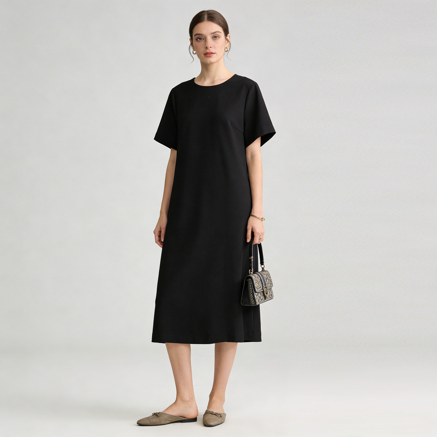 Silk Dress Midi Length Style REAL SILK LIFE