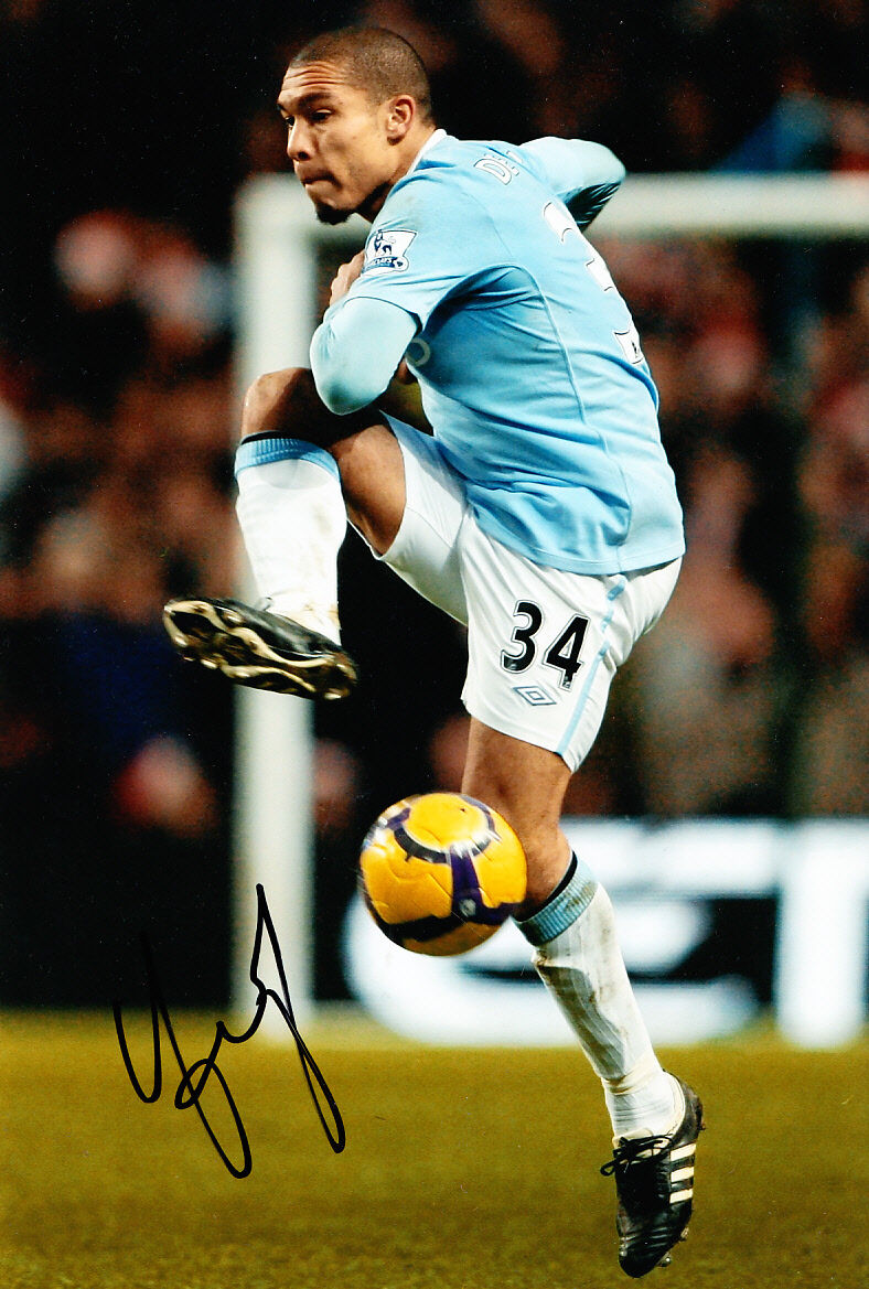 Manchester City F.C Nigel de Jong Hand Signed Photo Poster painting 12x8 1.