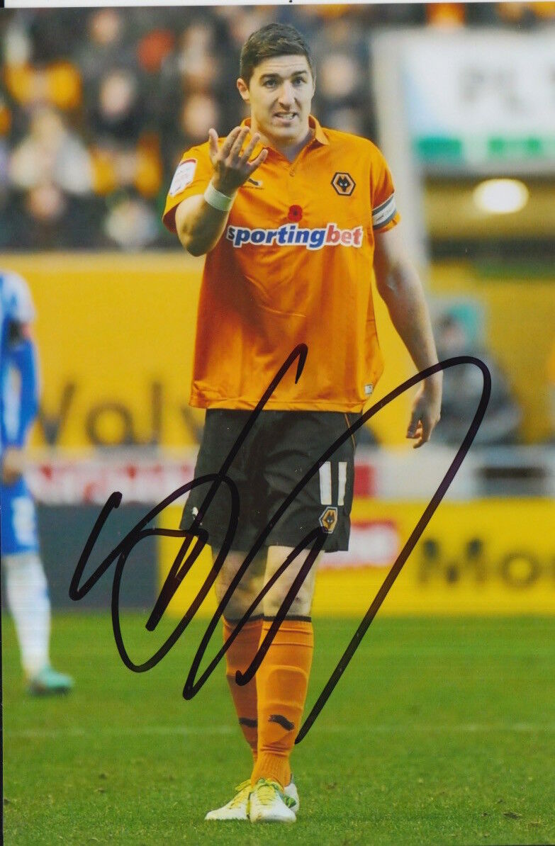 WOLVES HAND SIGNED STEPHEN WARD 6X4 Photo Poster painting.