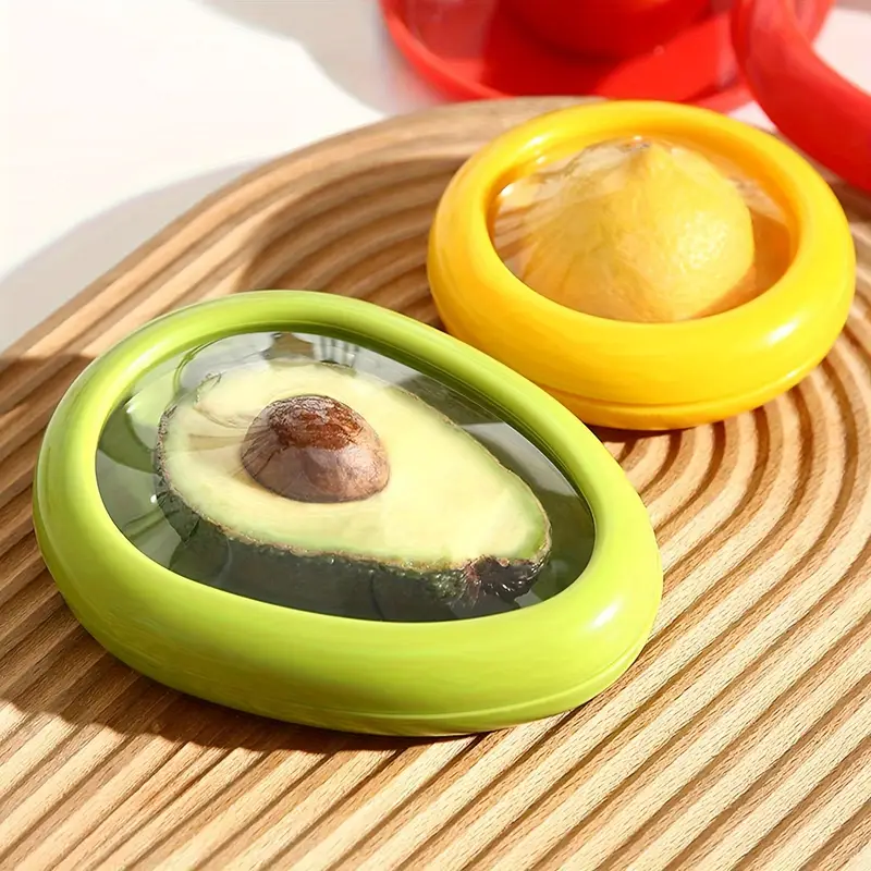 4pcs large capacity silicone fruit storage box transparent food storage box set reusable airtight stackable bpa free containers for avocado onions lemons potatoes vegetables and fruits fridge freezer safe details 2