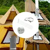 Fireproof Pipe Wrap Pipe Insulation Webbing w/ 2 Clamps for Stove Flue Protector