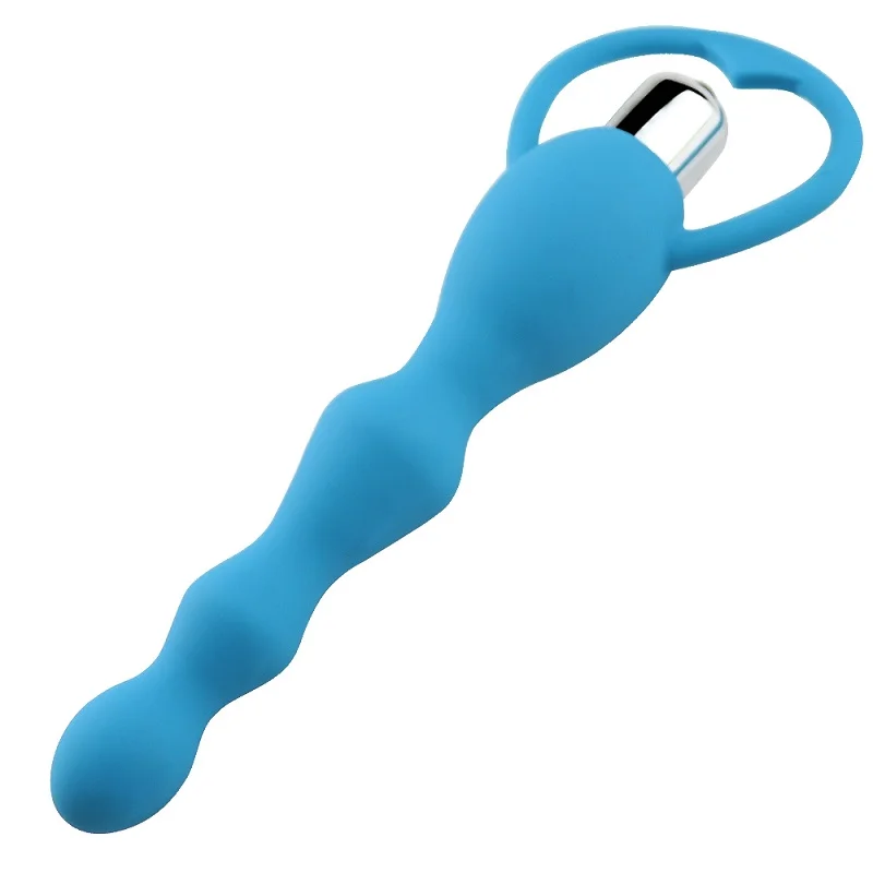 Silicone Anal Vibrator, Vibrating Anal Beads