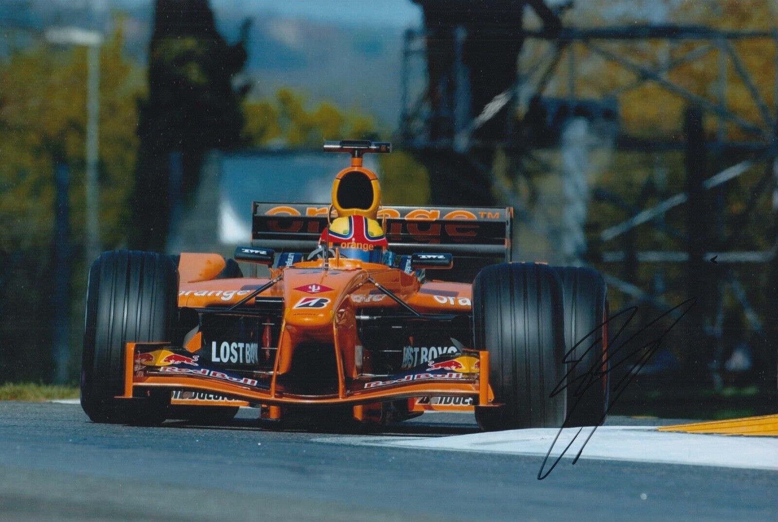 Enrique Bernoldi Hand Signed 12x8 Photo Poster painting F1 Autograph Orange Arrows