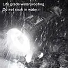 LED Mini Portable Flashlight USB Rechargeable Power Display Emergency Work Light
