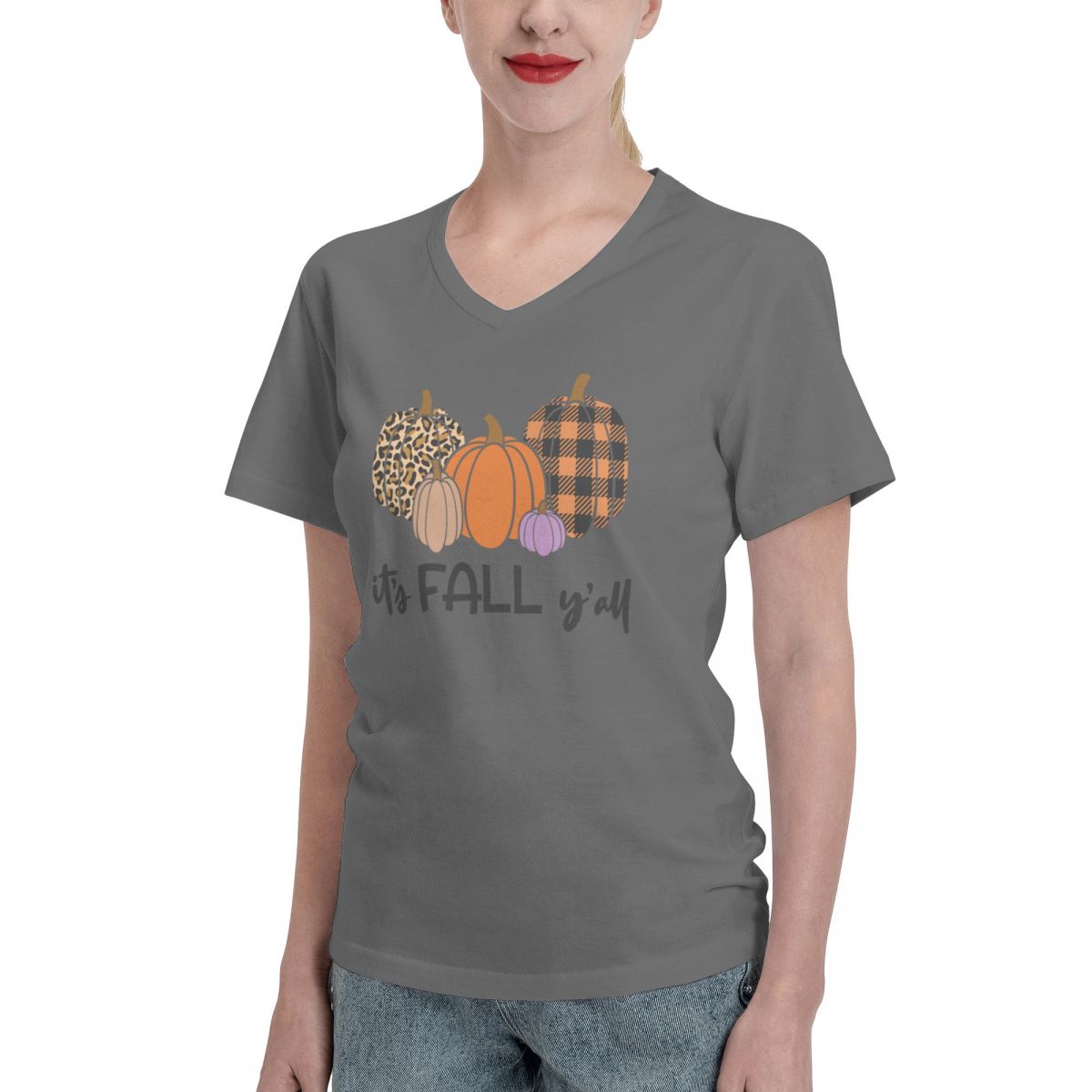 It's Fall Y'all Women's V-Neck T-Shirt