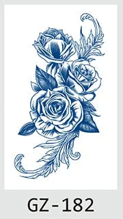Temporary Waterproof Tattoos Stickers Creative Necklace Flowers Juice Ink Lasting Sexy Girls Arm Neck Waist Buttocks Fake Tatoo