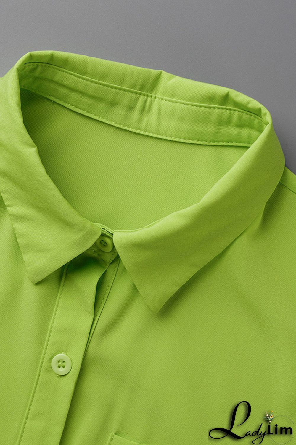 Tangerine Red Casual Solid Bandage Patchwork Buckle Turndown Collar Shirt Dress Dresses