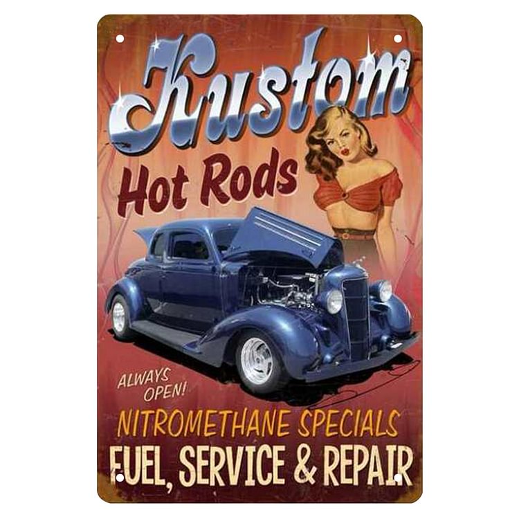 Sexy Car Girl - Vintage Tin Signs/Wooden Signs - 8*12Inch/12*16Inch