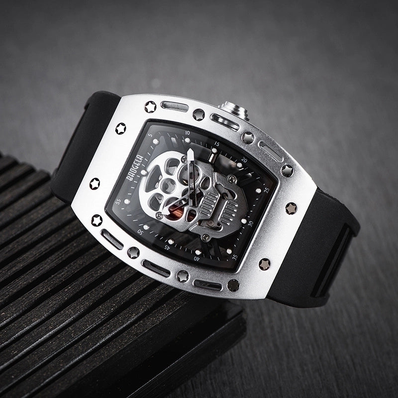 Fashion Skull Buckle Quartz Men’s Watches