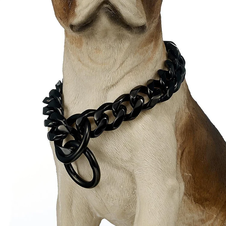 19MM Strong Solid Metal Large-sized Pet Dog Chains Collars-VESSFUL