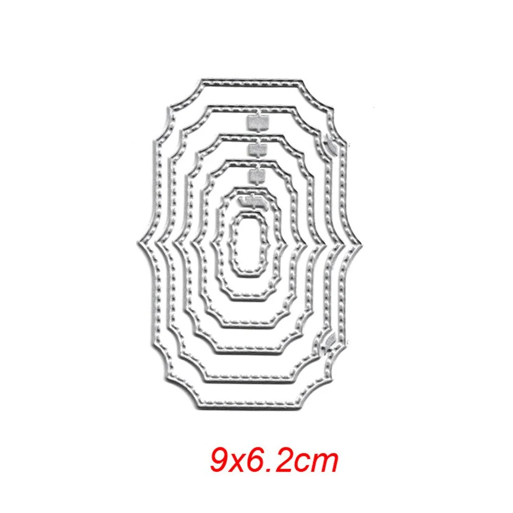 Metal Cutting Dies Curves Border Frames Square DIY Scrapbooking Card Album Making Embossing Punch Craft Diecuts New 2019