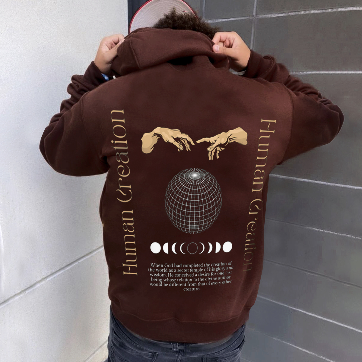 Loveciss Hand Of God Print Hoodie