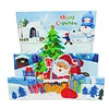 1Pcs Diamond Painting Christmas Sleigh Theme Greeting Card Set with Envelopes