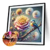 Diamond Painting-DIY Full Round Drill Rose Dandelion (40*40CM)