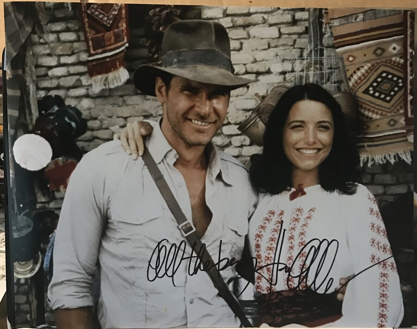 KAREN ALLEN SIGNED 'INDIANA JONES' 8x10 MOVIE Photo Poster painting ACTRESS BECKETT COA BAS D4