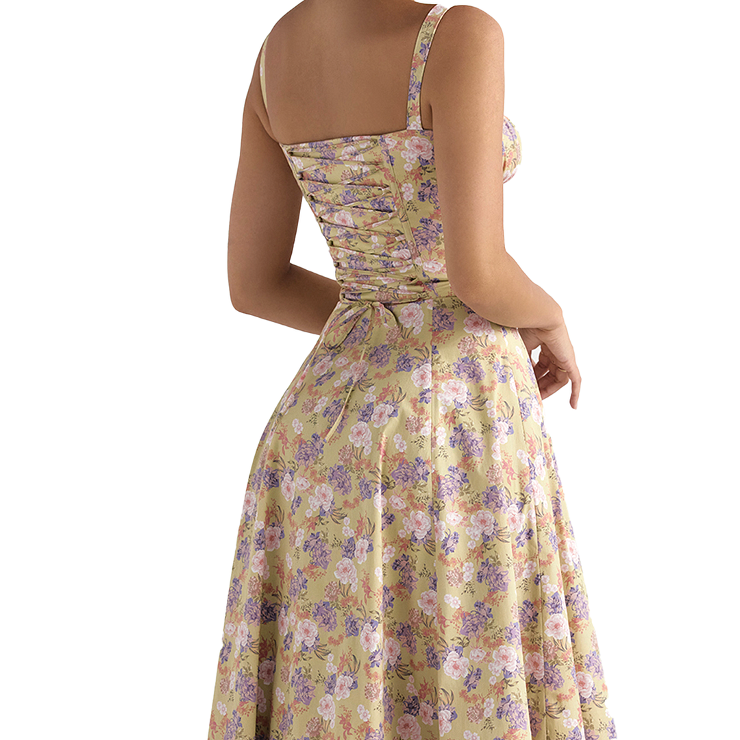 Fiora - Midi Bustier Corset Sun Dress