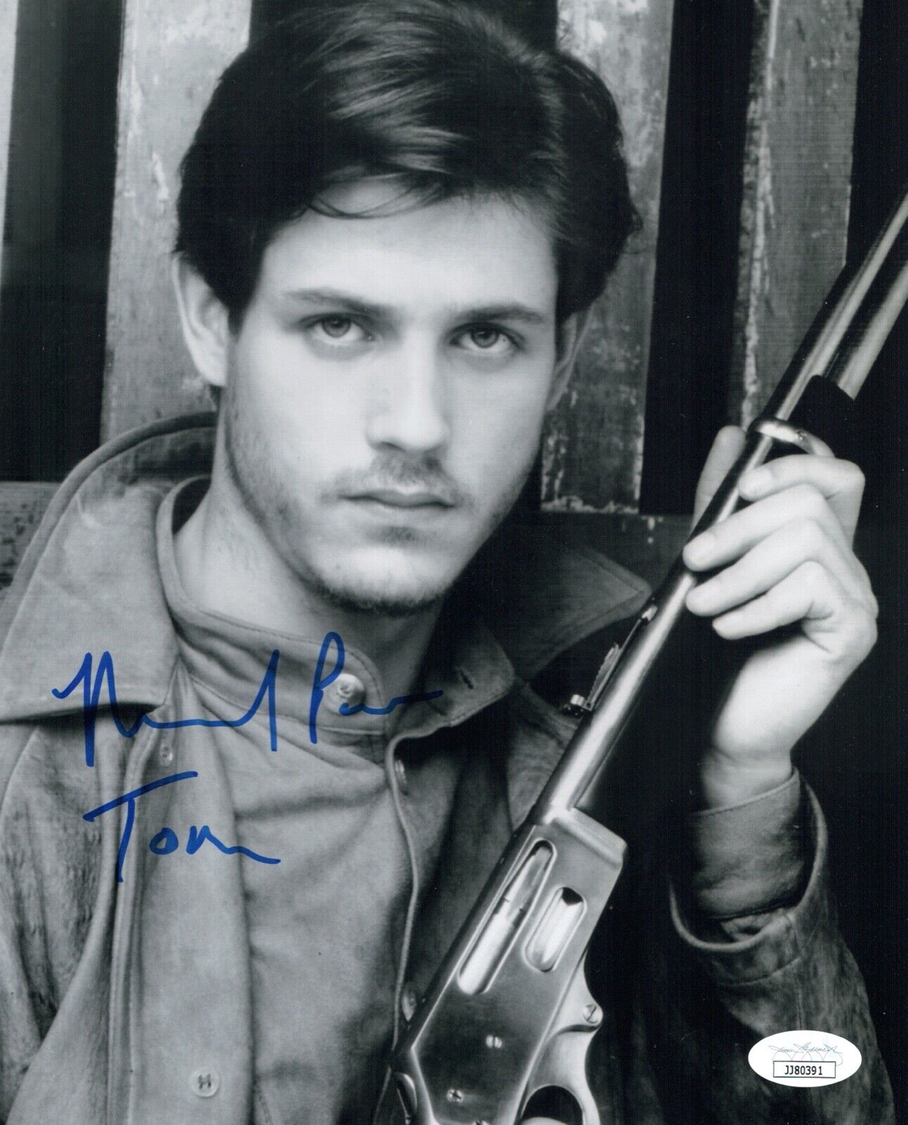 MICHAEL PARé Signed 8x10 STREETS OF FIRE Photo Poster painting PARE Autograph JSA COA Cert