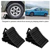 2Pcs Car Wheel Chocks with Handles Heavy Duty Wheel Blocks for Vehicle Car Truck