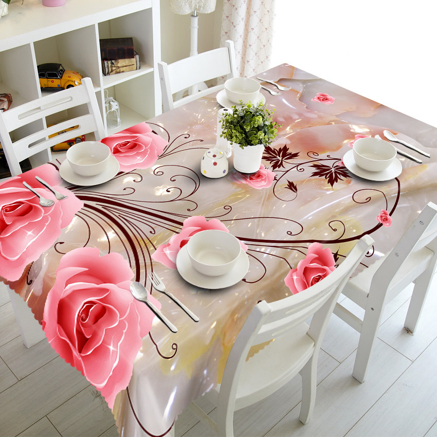 

Lily - 3D Tablecloth, 140*140cm, 501 Original