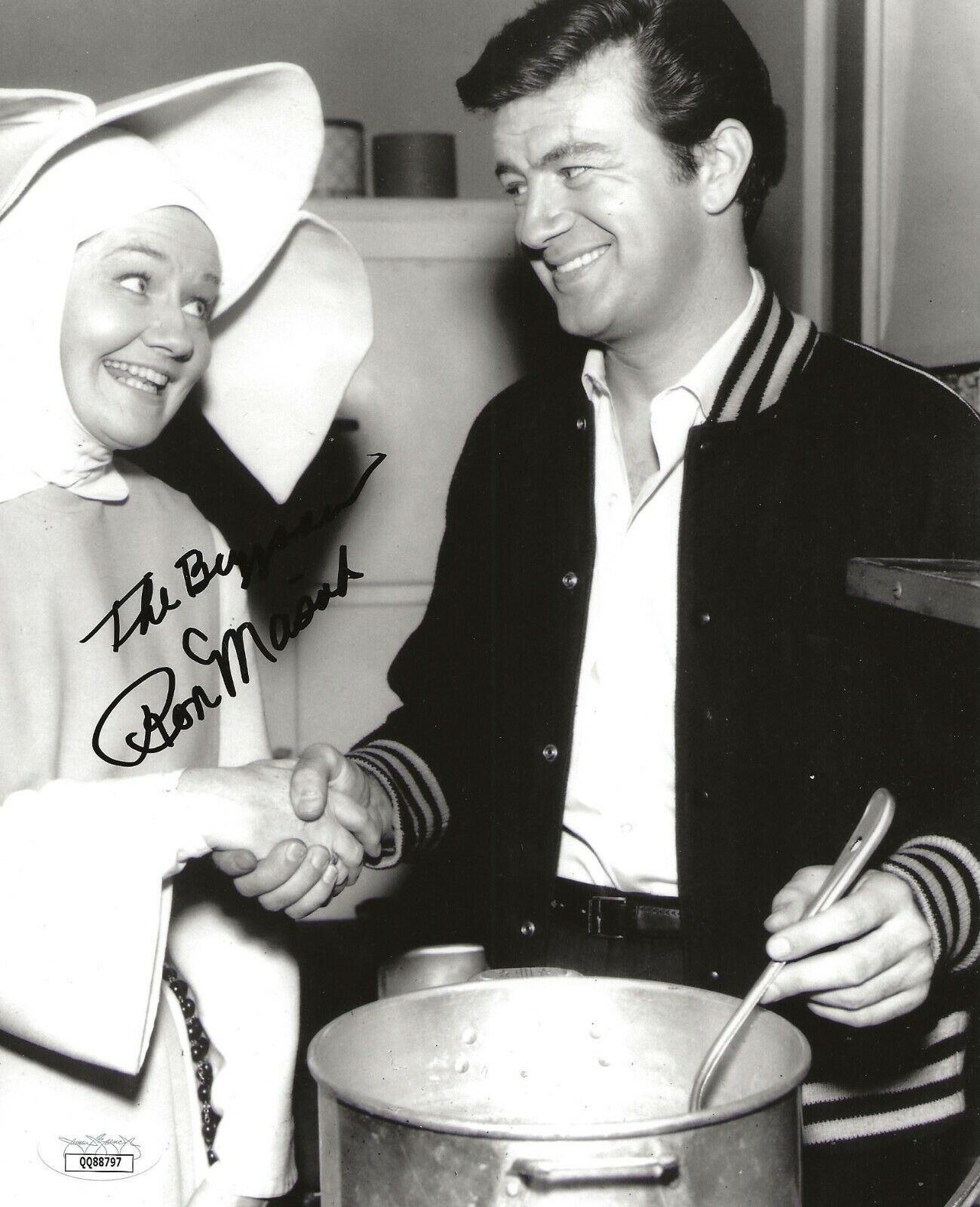 Ron Masak signed The Flying Nun 8x10 Photo Poster painting autographed JSA