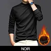 Chemise de base pour hommes en coton merceris&eacute; extensible, chaude et confortable