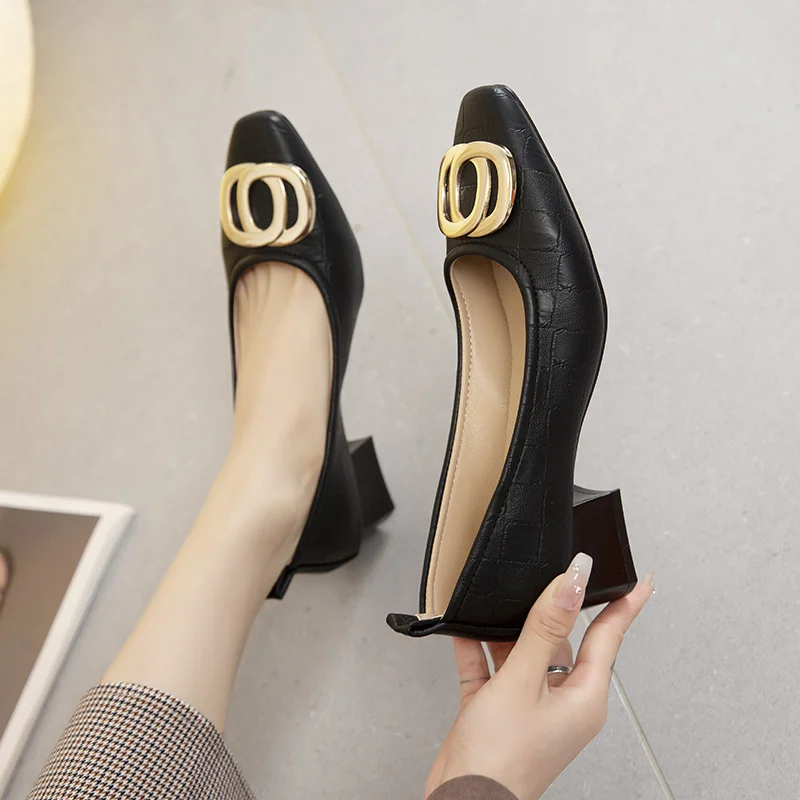 Breakj Breakj Temperament French Way Spring And Autumn New Professional Work Shoes Temperament Fairy Casual Single Shoes Women's Coarse