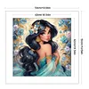 Disney Princess Jasmine-18CT Stamped Cross Stitch 50*50cm/19.69*19.69in tapestrymarket
