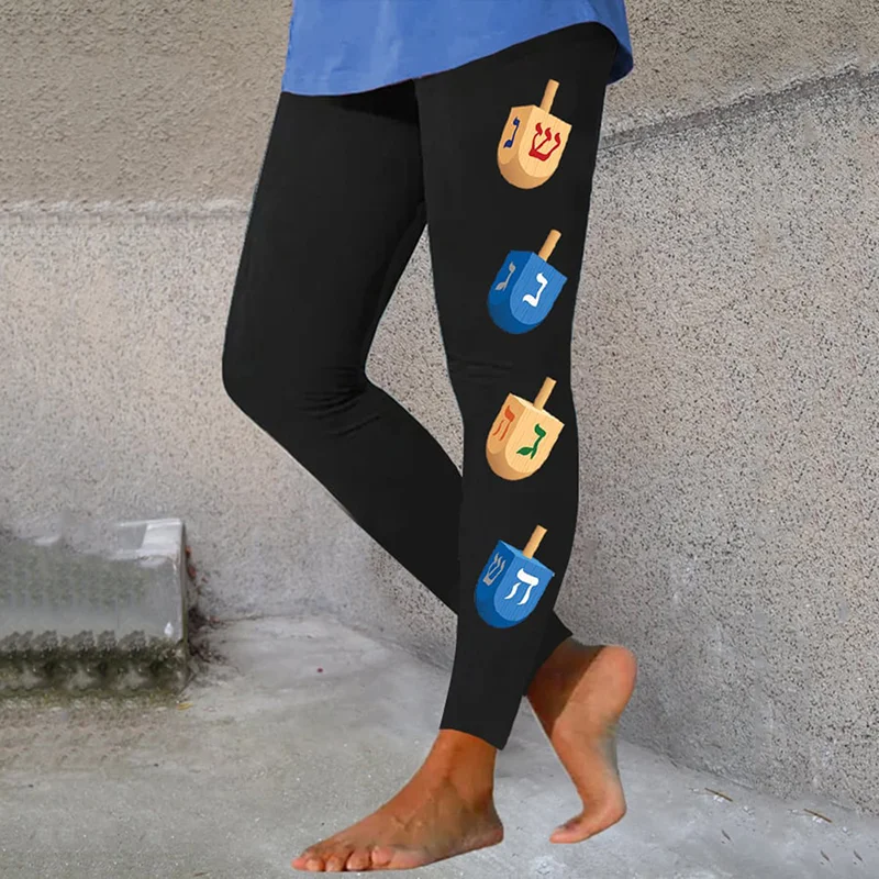 Women's Happy Hanukkah Casual Leggings