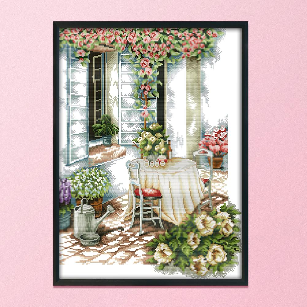 

Summer afternoon - 14CT Stamped Cross Stitch - 41*53cm, 501 Original