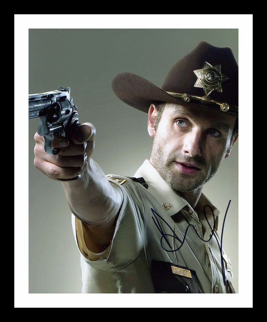 Andrew Lincoln - The Walking Dead Autograph Signed & Framed Photo Poster painting 15