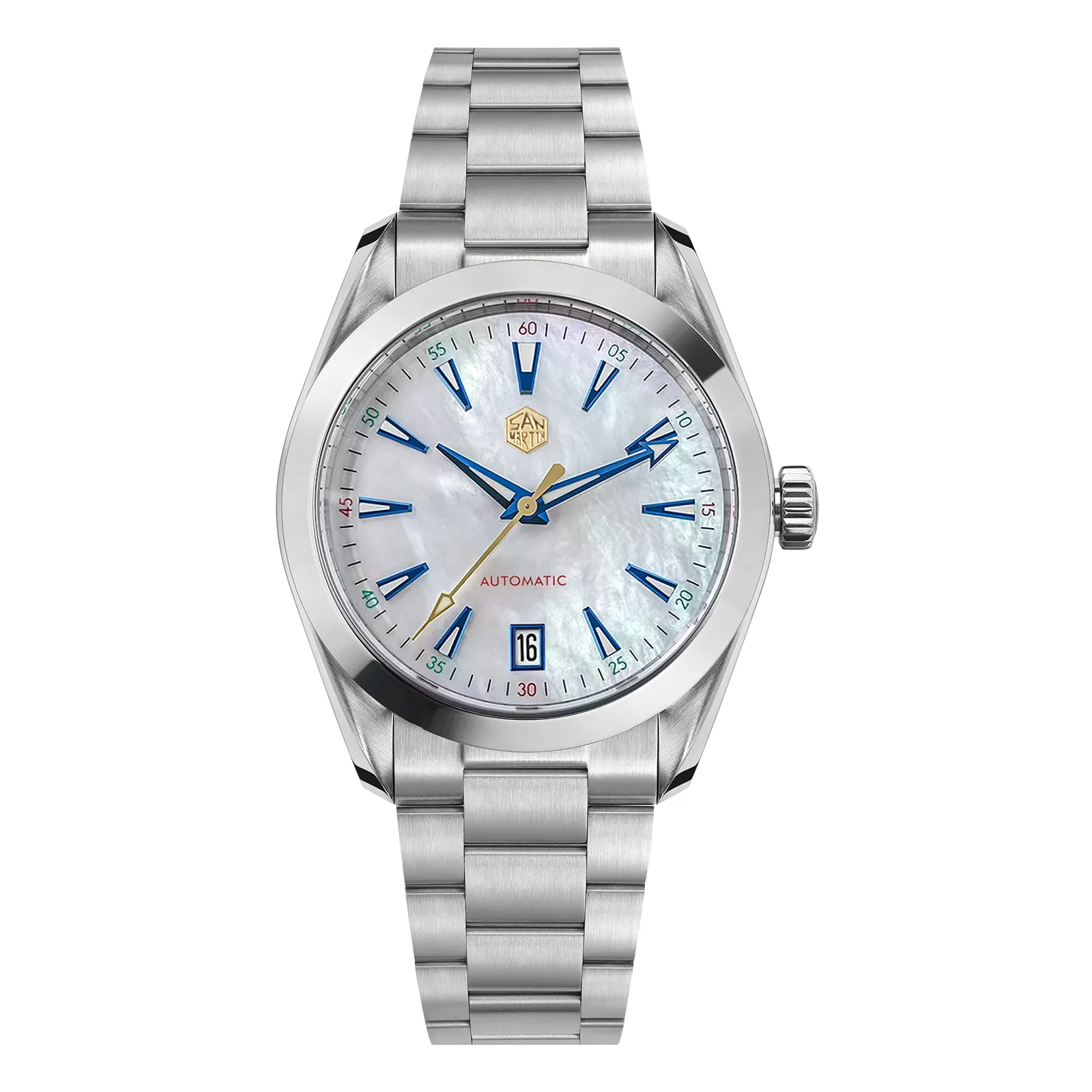 U.S. Warehouse-San Martin 38mm Automatic Watch Upgraded Version ST2130 Movement SN0113CW V2 San Martin Watch San martin watchSan Martin Watch