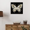 Butterfly DIY Pearl Diamond Painting Kit for Adult Home Decor 25x25cm With Frame
