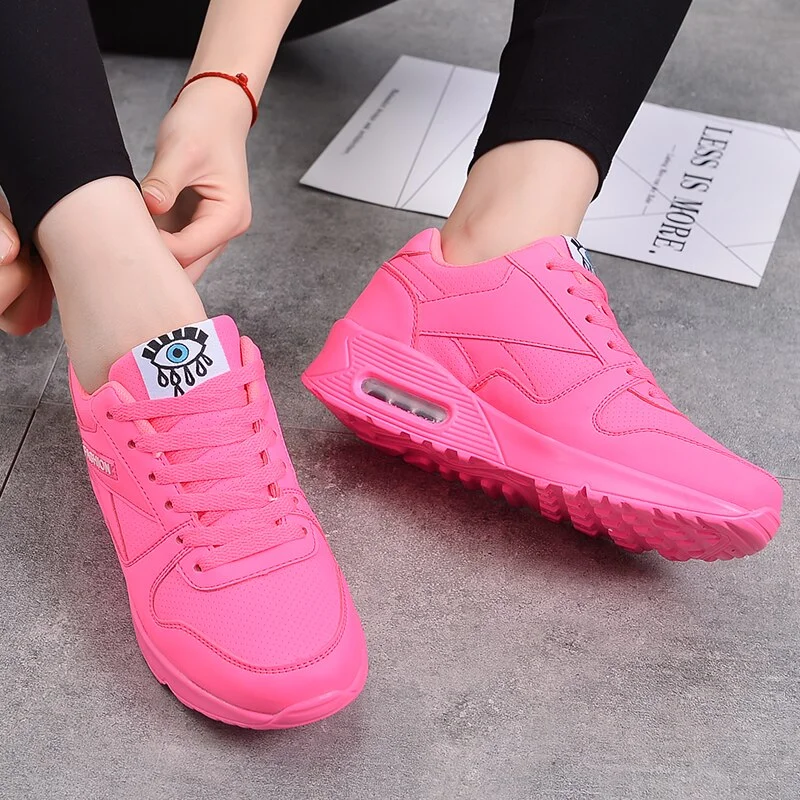MWY Shoes Woman Sneakers  Solid Colors Leisure Female Zapatillas De Mujer Breathable Women Casual Shoes Ladies Platform Shoes