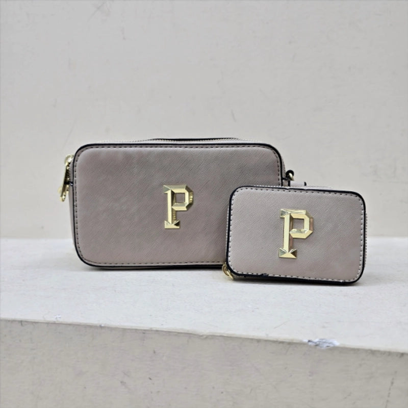 Women’s Medium Pu Leather Letter Solid Color Classic Style Streetwear Square Zipper Square Bag