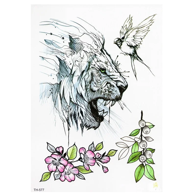 Waterproof Temporary Tattoo Sticker Butterfly Flower Wing Fake Tatto Flash Tatoo Tatouage Temporaire Back Chest For Women Girl