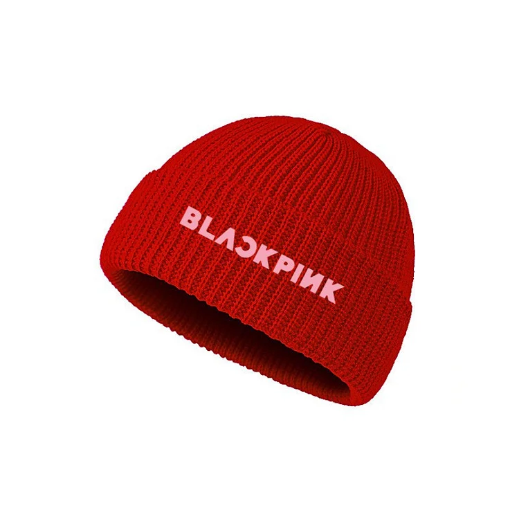 BTS BLACKPINK TWICE EXO Winter Printed Beanie Knit Hat