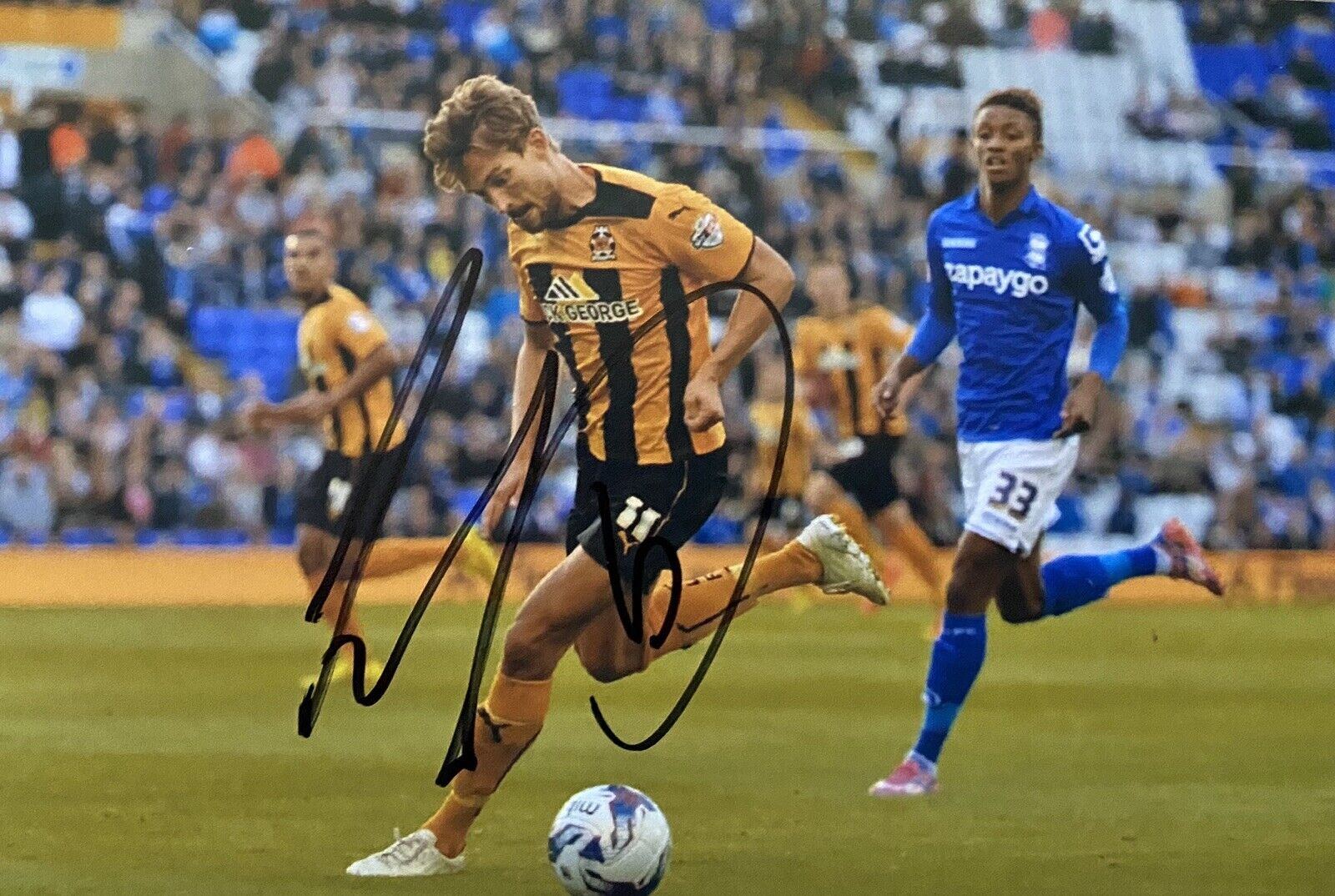 Harrison Dunk Genuine Hand Signed Cambridge United 6X4 Photo Poster painting 7