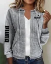 JAQUETA DE BOLSO CASUAL PUMA&reg; EM COR S&Oacute;LIDA