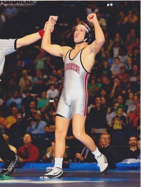 LOGAN STIEBER 4x National Champion Wrestler Ohio State Glossy 8 x 10 Photo Poster painting