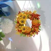 DIY Acrylic Special Shaped Diamond Painting Fall Wreath Ornament Hanging Kit