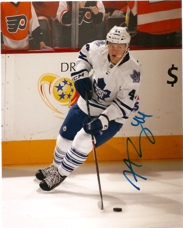 Toronto Maple Leafs Morgan Rielly Signed Autographed 8x10 Photo Poster painting COA B