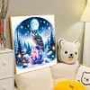 >SALE<5D DIY Full Round Drill Diamond Painting Owl Kit Home Decor Art Craft 40x40cm