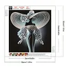 Elegante Dame - speziell geformte Diamond Painting - 30*30cm