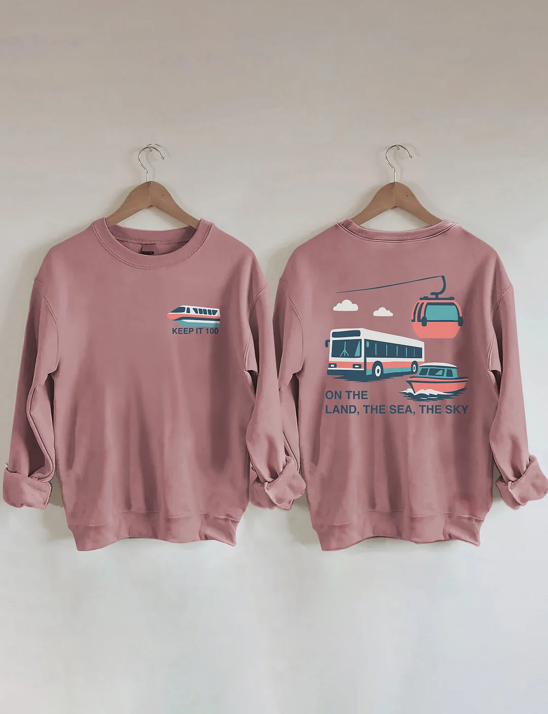 On The Land The Sea The Sky Sweatshirt