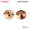Han's High Speed Laser Nozzles SP Single Layer Dia.28mm H15 M11 for Precitec Hans Fiber Cutting Machine Head Parts AAA Copper
