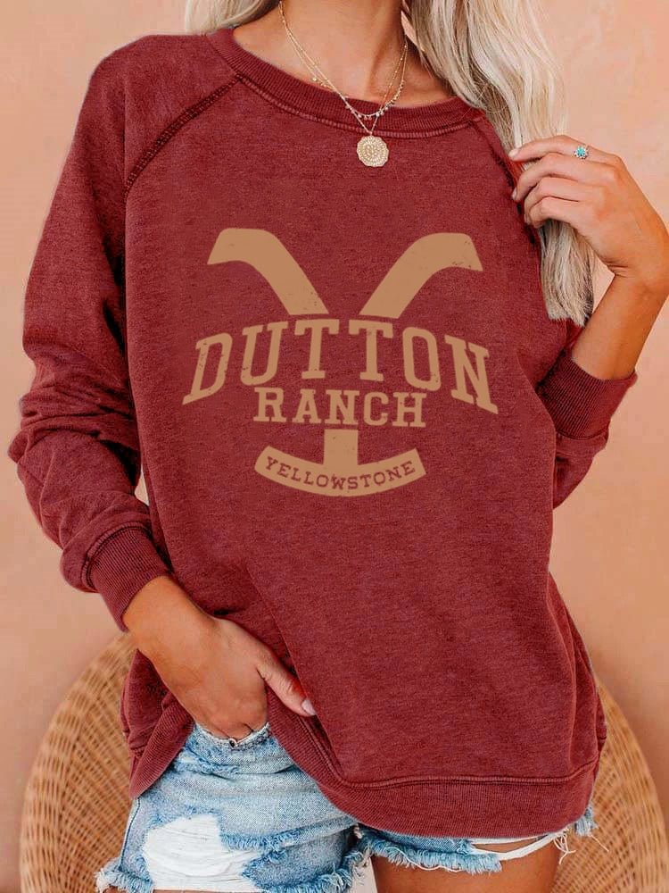 Yellowstone Dutton Ranch Sweatshirt-Sweatshirt-Allyzone