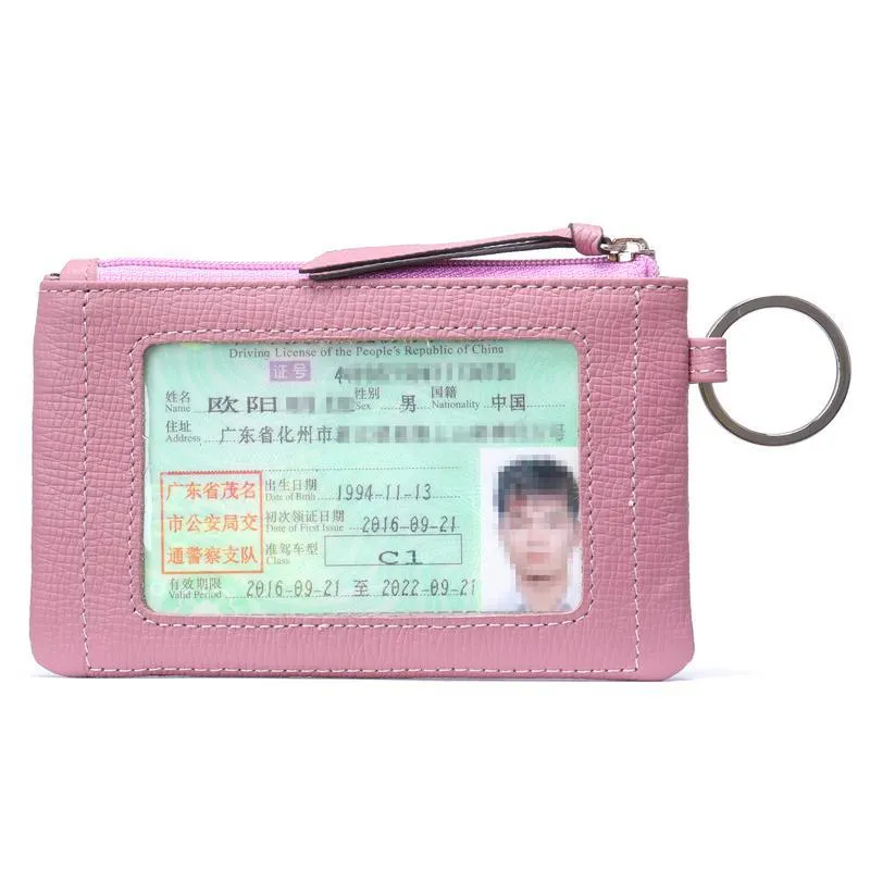 Vintage Leather Wallets Business Clutch Bags Card Holder