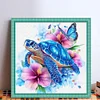 Turtle-18CT Stamped Cross Stitch Kit(20x20cm)
