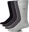 Calvin Klein Men's Dress Socks - Cotton Blend Crew Socks: Patterns and Solids (4 Pack)